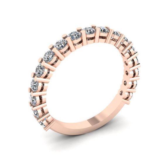 Anillo de 17 diamantes en oro rosa de 18 quilates,  Ampliar imagen 4