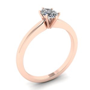 Anillo de compromiso de rosa con diamante de talla marquesa - Photo 3