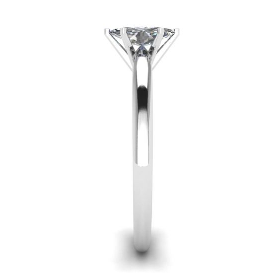 Anillo de diamantes de talla marquesa de 6 puntas, More Image 1