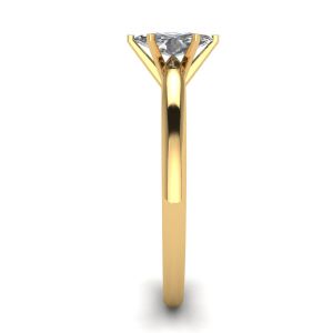Anillo de diamantes de talla marquesa de 6 puntas en oro amarillo de 18 k - Photo 2