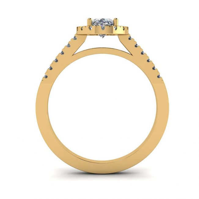 Anillo Diamante Oval Oro Amarillo - Photo 1