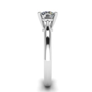 Anillo de diamantes clásico con un diamante - Photo 2