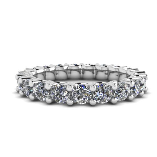 Elegante banda de diamantes con diseño de eternidad, Ampliar imagen 1