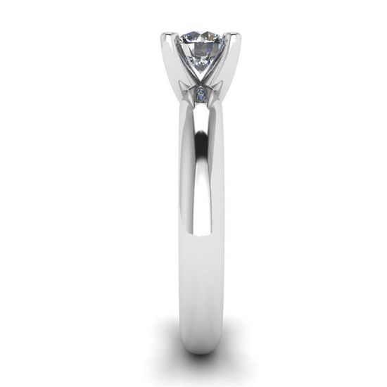Anillo Solitario con Diamante en forma de V, More Image 1
