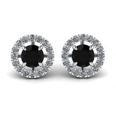 Espárragos de diamante negro de 5 mm con cubiertas de halo desmontables