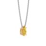 Collar de cadena de diamantes amarillos de lujo en forma de pera en oro rosa, Image 2