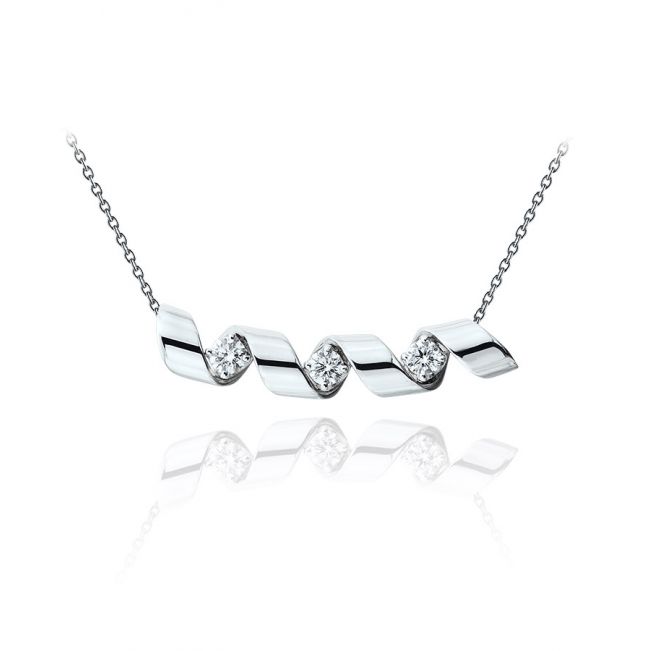 Collar Smile con 0,99 cts de Diamantes - Colección Ruban