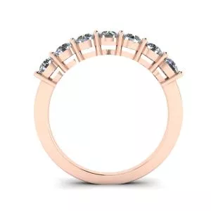 Anillo de diamantes Eternal Seven Stone en oro rosa de 18 quilates - Photo 1