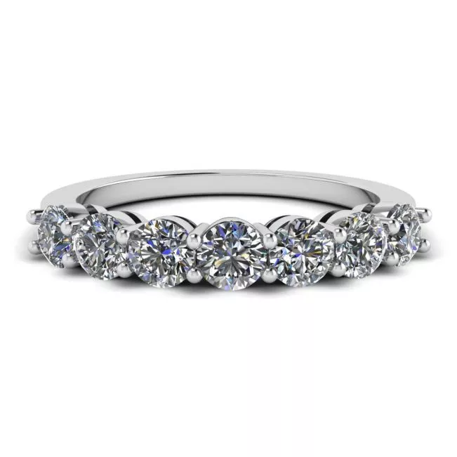 Anillo Eternal Seven Stone Diamond en oro blanco de 18 quilates