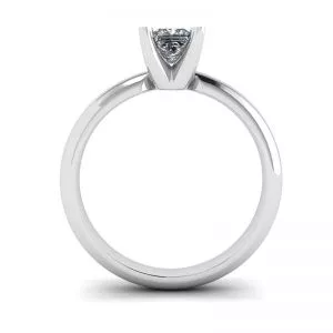 Anillo estilo V con montura clásica y diamante cuadrado - Photo 1