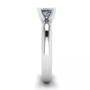 Anillo estilo V con montura clásica y diamante cuadrado - Photo 2