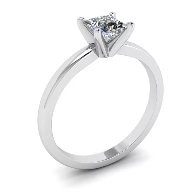Anillo de diamantes de talla princesa - Photo 3