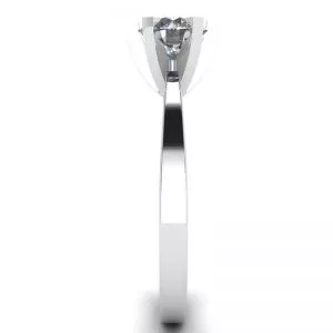 Anillo de Diamantes en Oro Blanco 18K para Compromiso - Photo 2
