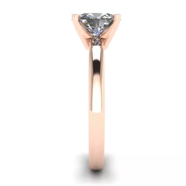Anillo de diamantes ovalados en oro rosa - Photo 2