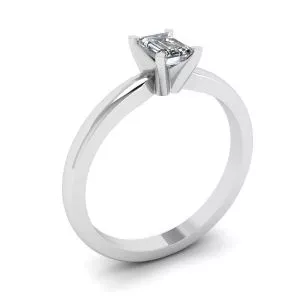 Anillo con Diamante Talla Esmeralda - Photo 3