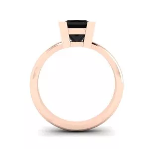 Anillo Diamante Negro Oro Rosa - Photo 1