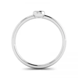 Anillo pequeño con diamantes redondos La Promesse - Photo 1