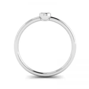 Anillo pequeño de diamantes ovalados La Promesse - Photo 1