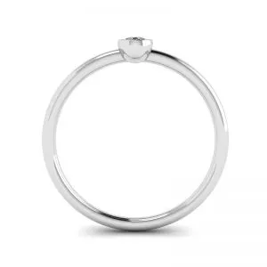 Anillo pequeño pera con diamantes La Promesse - Photo 1