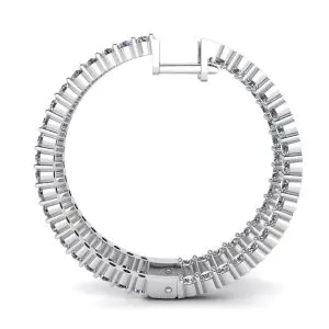 Pendientes de aro fino con diamantes - Photo 1