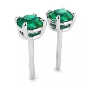 Aretes de esmeralda clásicos - Photo 2