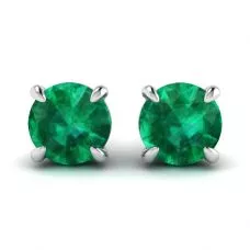 Aretes de esmeralda clásicos