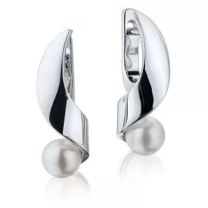 Pendientes Pequeños con Perlas de Mar - Colección Ruban