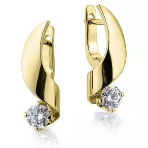 Pendientes Pequeños con Diamante de 4,5 mm - Colección Ruban - Photo 2